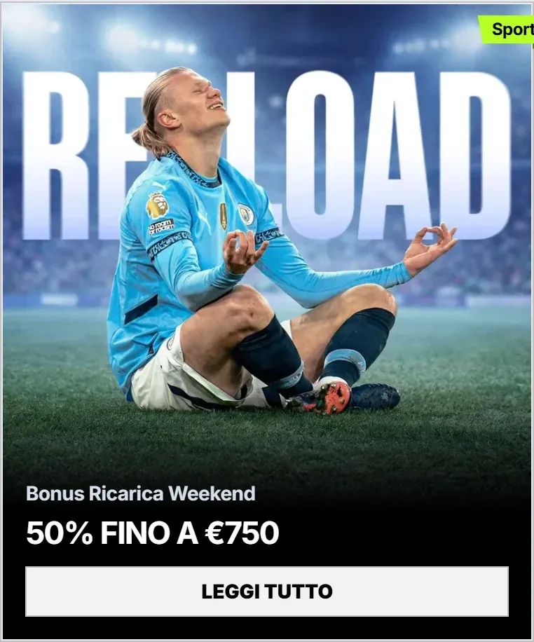Bonus ricarica weekend 50 fino a eur750